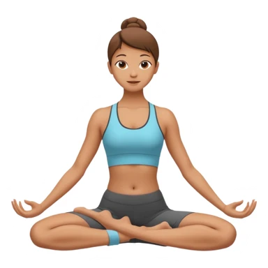 yoga pose sticker
