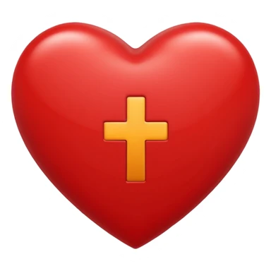 heart with plus on it sticker