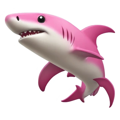 pink hammerhead shark sticker