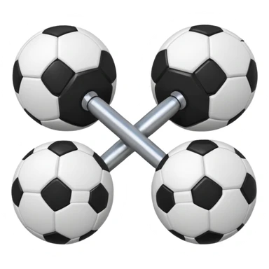 Dumbbell and ball sticker