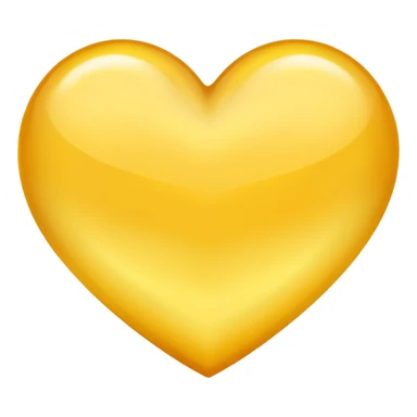 heart with a soft yellow glow sticker