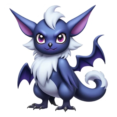 Edgy Cool Kawaii Noibat-Absol-hybrid Full Body sticker