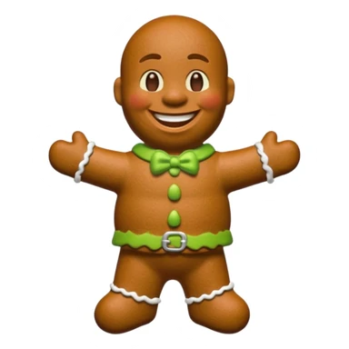 shrek gingerbread man sticker