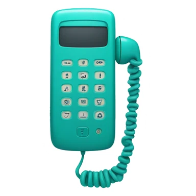 Teal Phone sticker