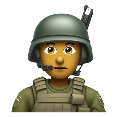 War soldier sticker