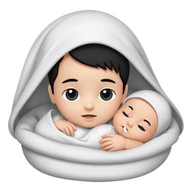 Newborn B&W Photoshoot sticker