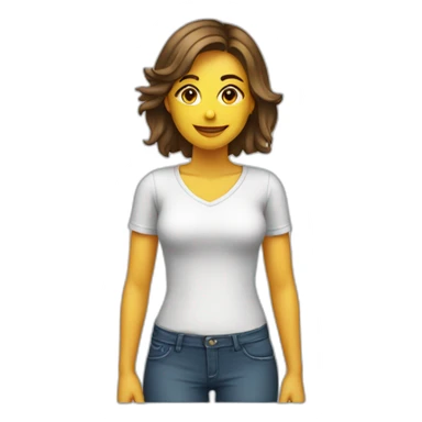 Femme en culotté de dos sticker