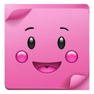 pink post-it note sticker