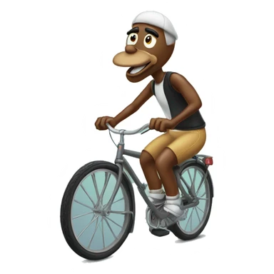 Looney toon on bicycle sticker