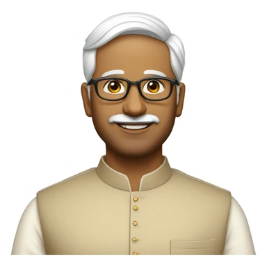 An Indian politician handsome wearing a kurta pajama sticker