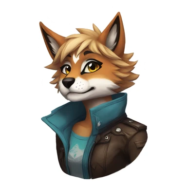 Edgy anthro furry by Falvie, LiLaiRa, AngieWolf sticker