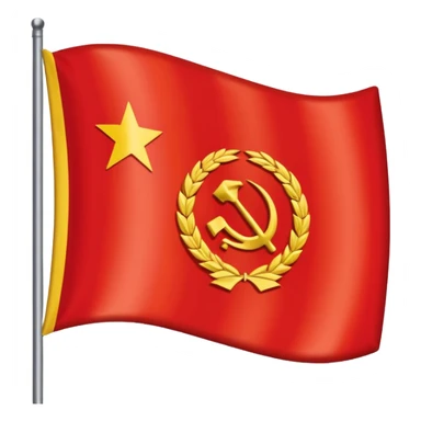 Es soll die ddr für lage sein als emoji Eins zu eins die flagge der ddr, schwarz roth gold und in der mitte dieses sozialistische ddr-zei sticker