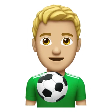 Persona jugando fútbol  sticker