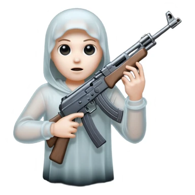 Ghost holding AK47 sticker