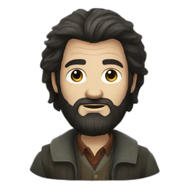 short haired Hagrid from the alan wake universe sticker