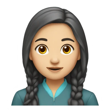 Kazakh university girl sticker