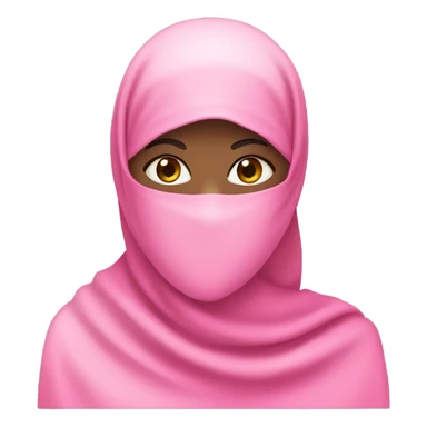 pink niqab wearing girly transgirl sticker