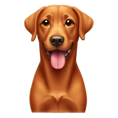 red lab with tongue out sticker