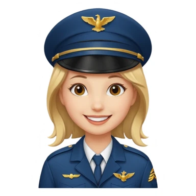pilot girl sticker