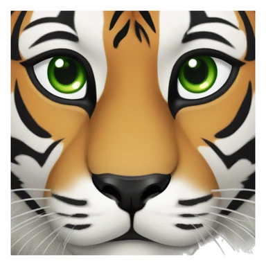 tiger pack green eyes sticker