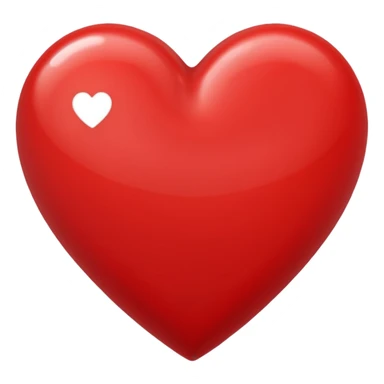 red heart emoji, classic and bold sticker