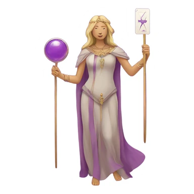 tarot cards purple colors sticker