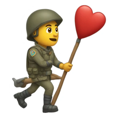 Un flèche qui traverse un coeur mort sticker