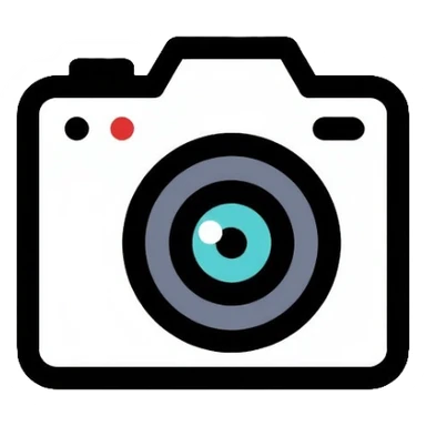 camera with an eye in the middle of the lens sticker