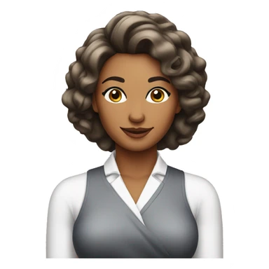 Good looking woman that recently got out of the beauty saloon sticker