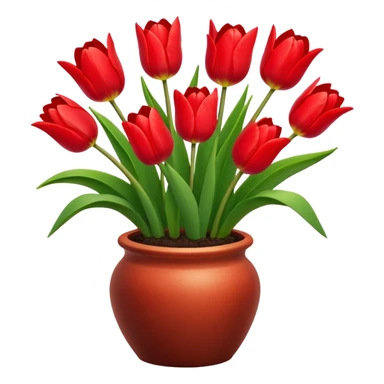 tulips pot sticker