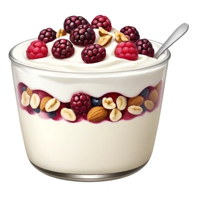 Greek Yogurt with Berries and Nuts sticker