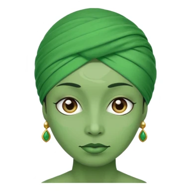 👳‍♀️ but green skin sticker