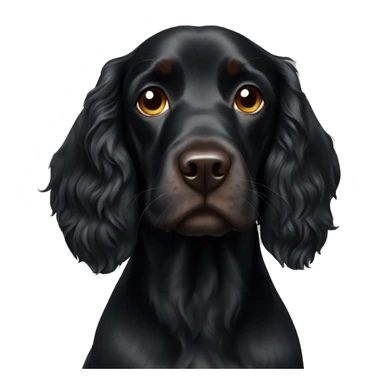 Black Field Spaniel  sticker