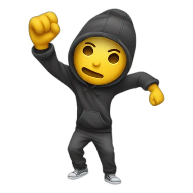 Emojie qui fait un dab sticker