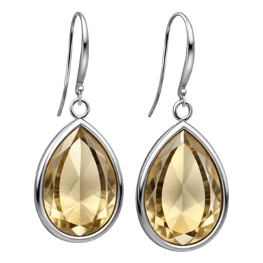 8000x8000bpixels, 7k quailty, isolated, rendering, transparent background, clean smooth thin lines  ultra realistic, highly valued for its stunning appearance and unique characteristics. Slightly translucent, Platinum Rutilated Quartz Luxurious earrings set sticker