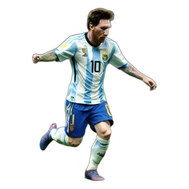 Messi sur une chèvre sticker