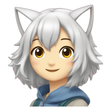 neko anime sticker
