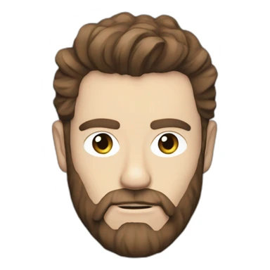 chet faker with his hair down sticker