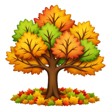 
autumn trees sticker