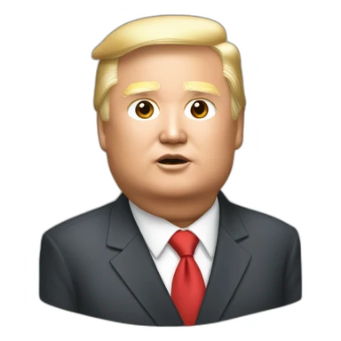 Trump avec embrassant Kim jong-un sticker