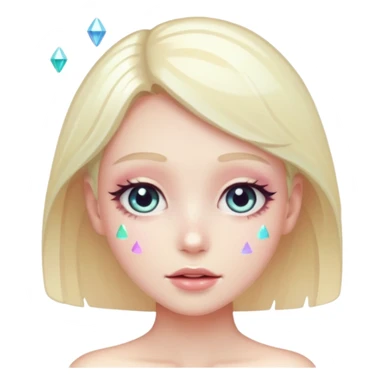 Glitter fatal touch sticker