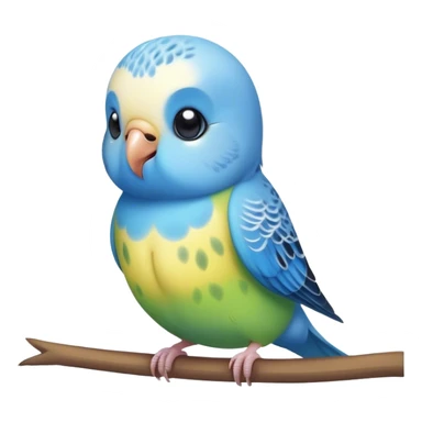raspberry budgie cute blueberry  sticker