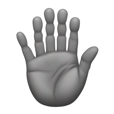 hand with 5 fingers showinga bird wing sticker