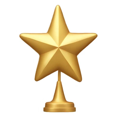 gold star topper sticker