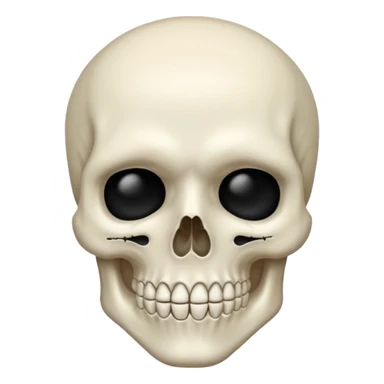 Realistic 💀 sticker