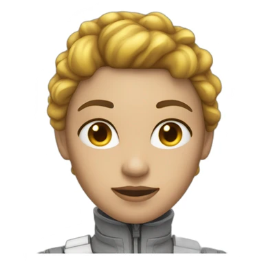 Women skin white with electricity helm sticker