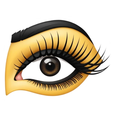 eye lashes mascara  sticker