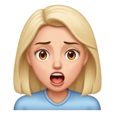 Affronted gasp sticker