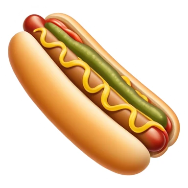 Hotdog with pickle on the side sticker