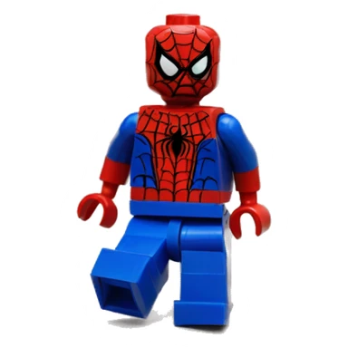 Spiderman lego sticker